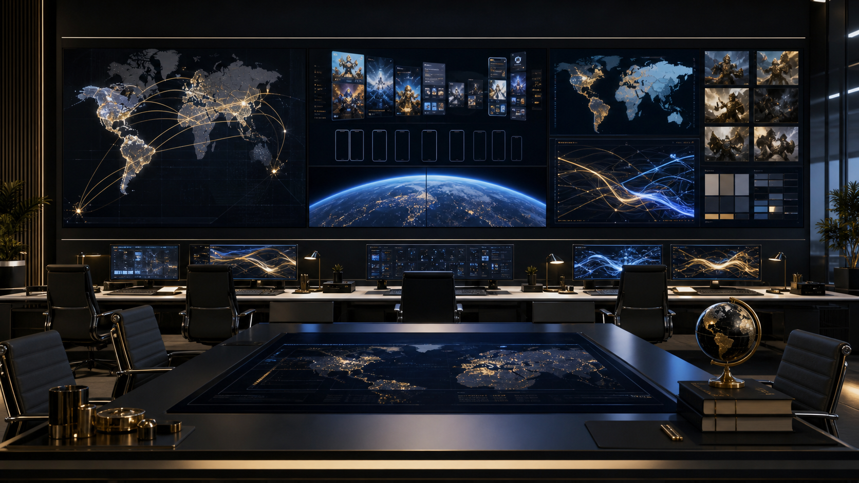 Premium publishing operations room for global mini-game launches