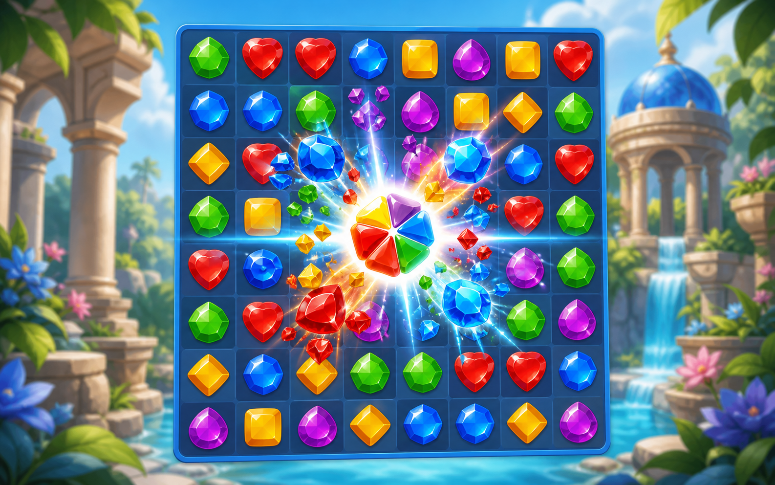 Puzzle game visual